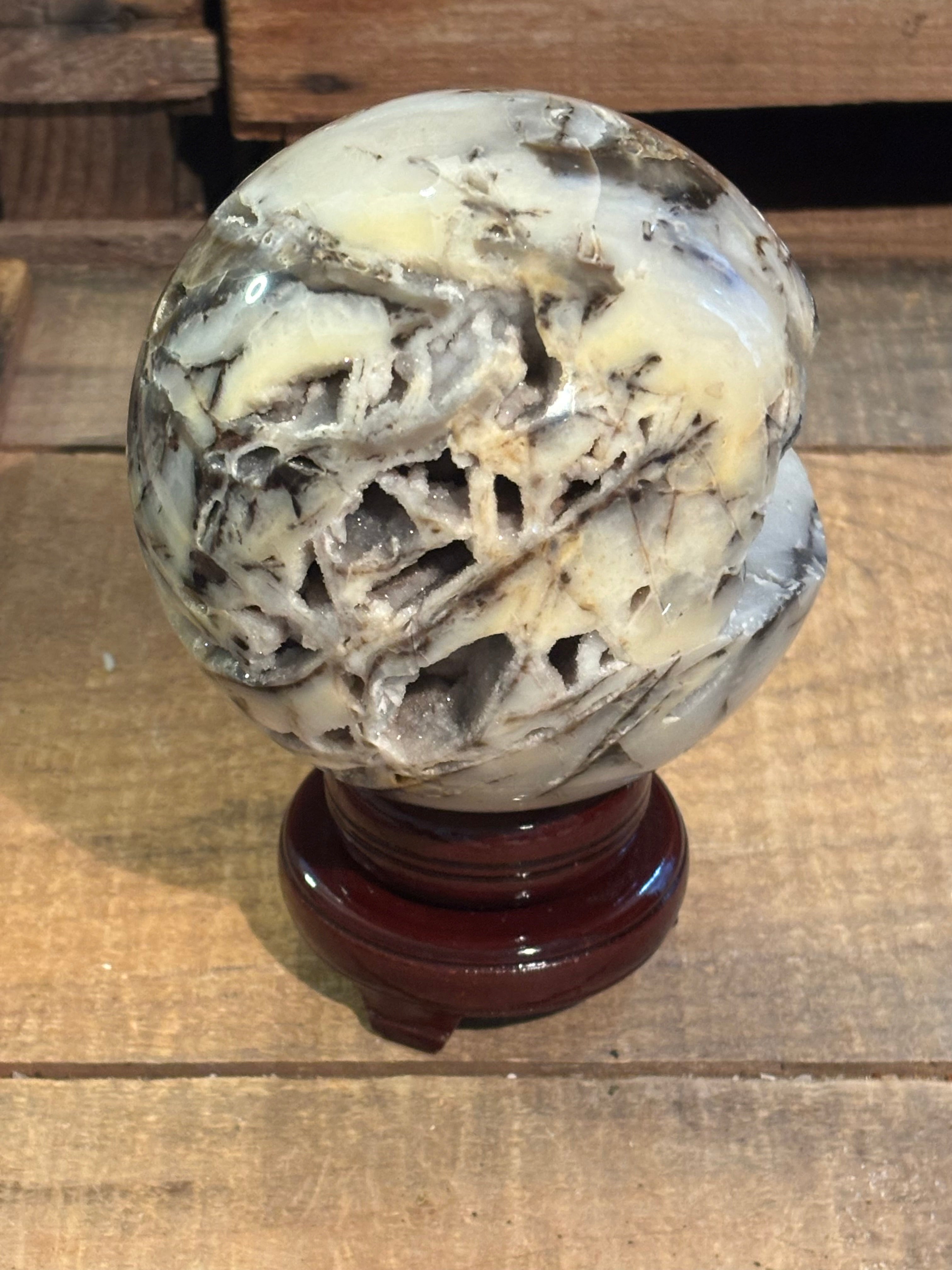 Collector Druzy Agate Sphere – 2.2 lbs