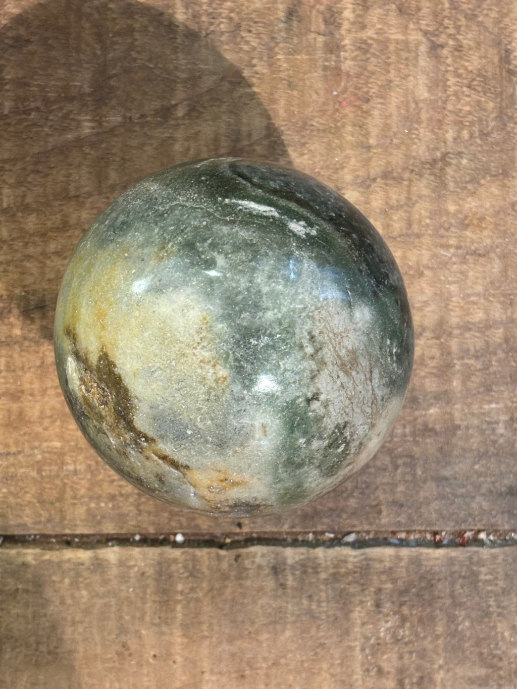 Collector Moss Agate Sphere - 88mm