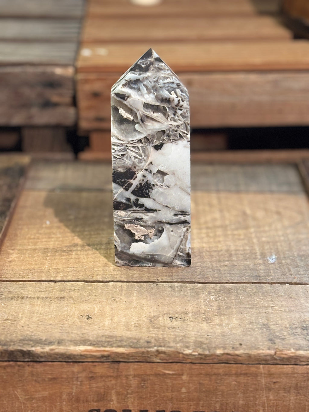Collector Druzy Agate Tower – 7”