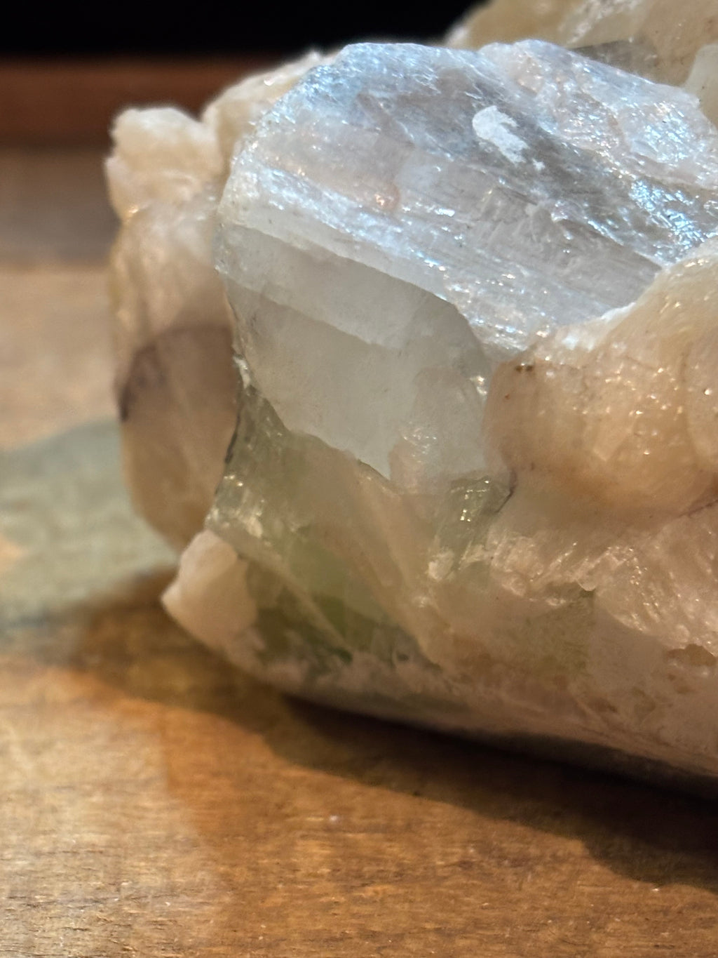 Celestial Blue Apophyllite & Peach Stilbite Cluster – 2.7 lb Natural Mineral Specimen