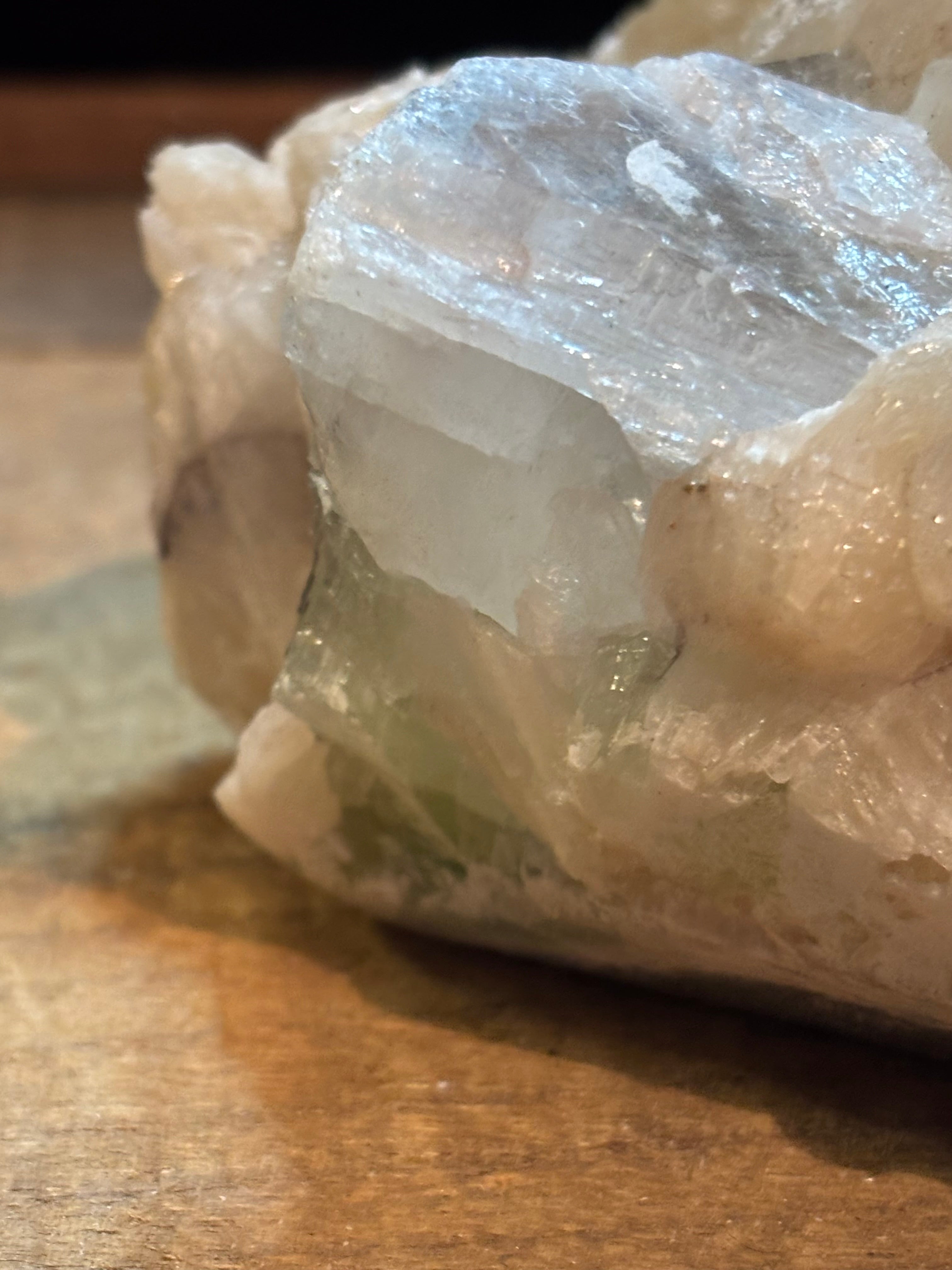 Celestial Blue Apophyllite & Peach Stilbite Cluster – 2.7 lb Natural Mineral Specimen