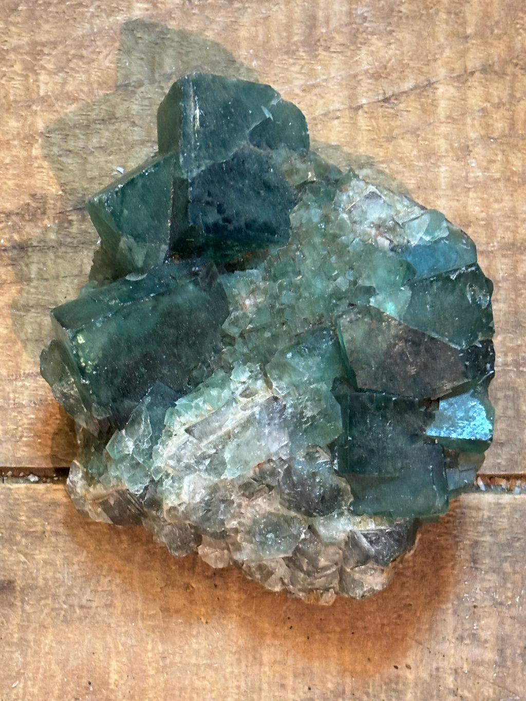 Green Fluorite Crystal Cluster – Cubic Fluorite Mineral Specimen – 1.13 lb Raw Collector Piece