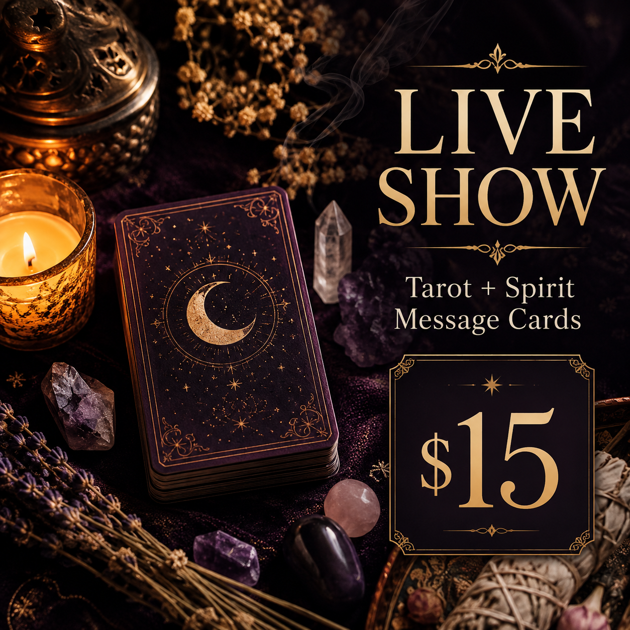 LIVE Tarot Reading $15