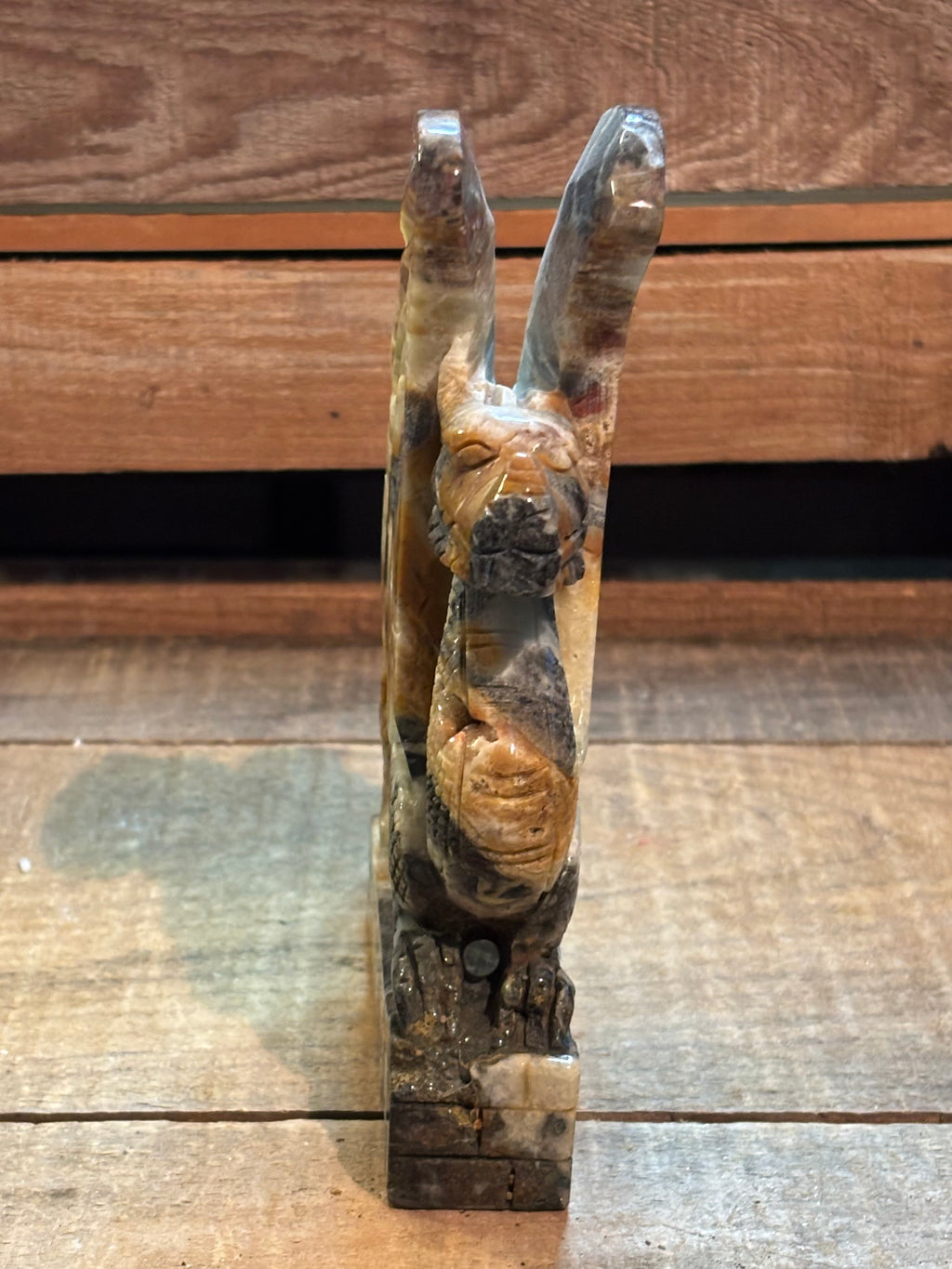 Druzy Dragon Guardian Carving – 2 lb 9 oz