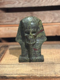 Bloodstone Pharaoh Skull Carving – 3.11lb Statement Piece